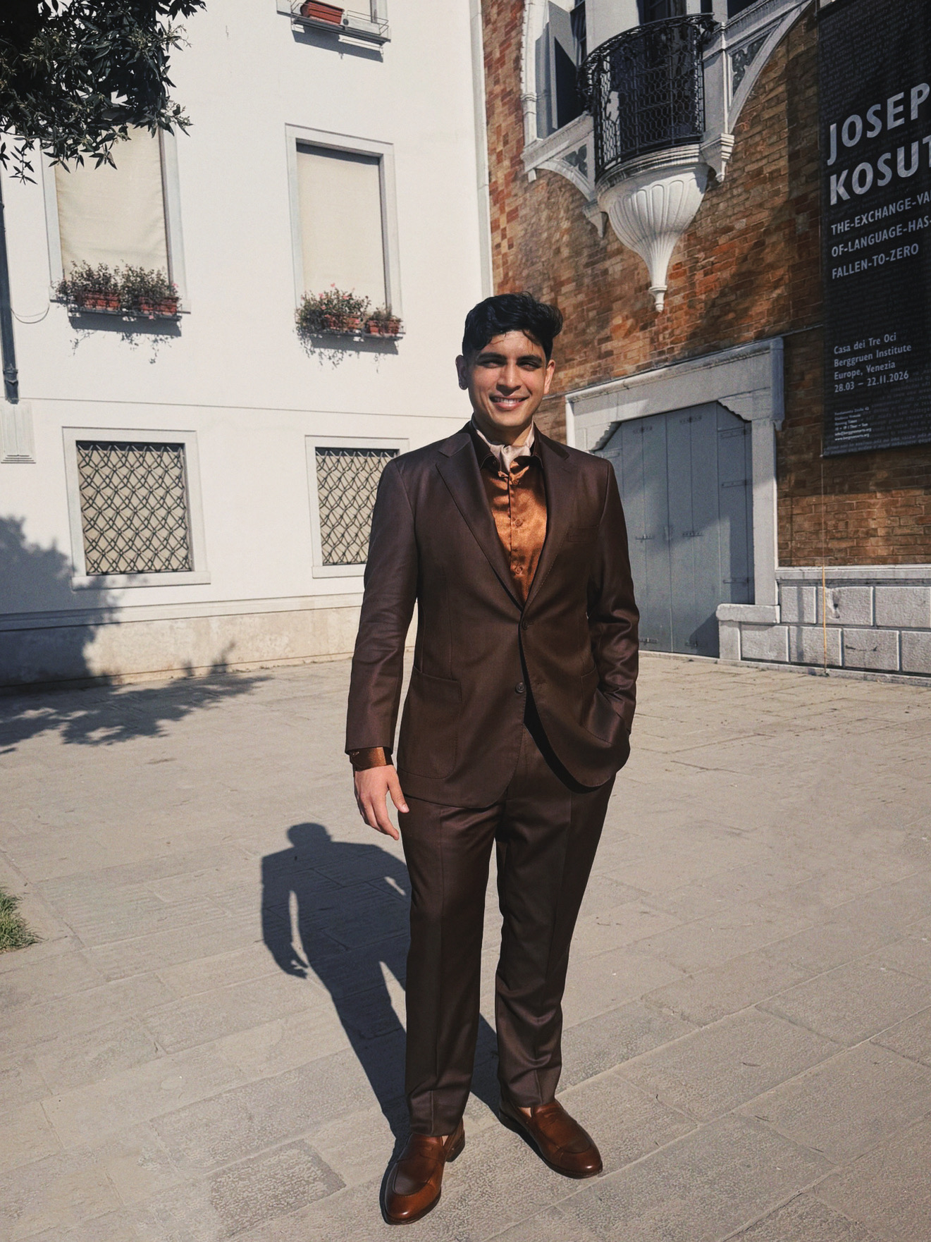 Venice, tailored suit